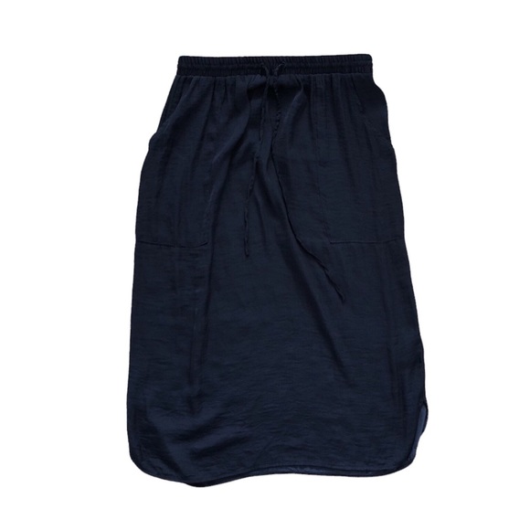 Urban Outfitters Silence + Noise Royal Blue Drawstring Midi Skirt Size Small - Picture 4 of 11